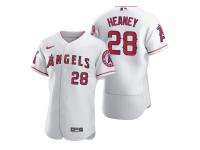 Men Los Angeles Angels Andrew Heaney Nike White 2020 Jersey