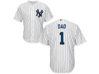 Men New York Yankees Majestic White Father's Day Gift Authentic Jersey