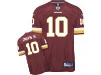 Men NFL Washington Redskins #10 Robert Griffin III Throwback Home Burgundy Red Reebok Jersey