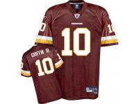 Men NFL Washington Redskins #10 Robert Griffin III Throwback Home Burgundy Red Reebok Replica Jersey