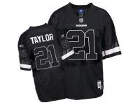 Men NFL Washington Redskins #21 Sean Taylor Throwback Black Shadow Reebok Jersey