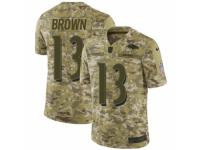 Men Nike Baltimore Ravens #13 John Brown Limited Camo 2018 Salute to Service NFL Jersey
