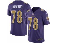 Men Nike Baltimore Ravens #78 Austin Howard Limited Purple Rush Vapor Untouchable NFL Jersey