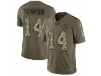 Men Nike Chicago Bears #14 Deonte Thompson Limited Olive/Camo Salute to Service NFL Jersey