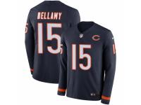 Men Nike Chicago Bears #15 Josh Bellamy Limited Navy Blue Therma Long Sleeve NFL Jersey