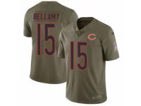 Men Nike Chicago Bears #15 Josh Bellamy Limited Olive 2017 Salute to Service NFL Jersey