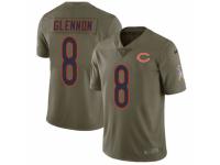 Men Nike Chicago Bears #8 Mike Glennon Limited Olive 2017 Salute to Service NFL Jersey