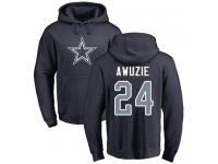 Men Nike Chidobe Awuzie Navy Blue Name & Number Logo - NFL Dallas Cowboys #24 Pullover Hoodie