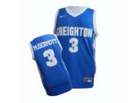 Men Nike Creighton Bluejays #3 Doug McDermott Light Blue Basketball Authentic NCAA Jersey