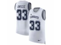 Men Nike Dallas Cowboys #33 Chidobe Awuzie Limited White Rush Player Name & Number Tank Top NFL Jersey