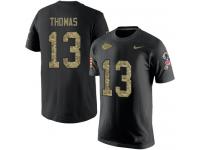 Men Nike De'Anthony Thomas Black Camo Salute to Service - NFL Kansas City Chiefs #13 T-Shirt