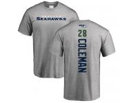 Men Nike Justin Coleman Ash Backer - NFL Seattle Seahawks #28 T-Shirt