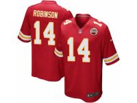 Men Nike Kansas City Chiefs #14 Demarcus Robinson Game Red Team Color NFL Jersey