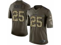 Men Nike Kansas City Chiefs #25 Kenneth Acker Limited Green Salute to Service NFL Jersey