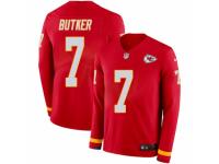 Men Nike Kansas City Chiefs #7 Harrison Butker Limited Red Therma Long Sleeve NFL Jersey