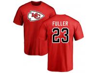 Men Nike Kendall Fuller Red Name & Number Logo - NFL Kansas City Chiefs #23 T-Shirt