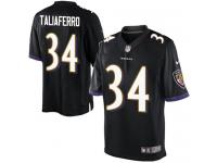 Men Nike NFL Baltimore Ravens #34 Lorenzo Taliaferro Black Limited Jersey