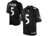 Men Nike NFL Baltimore Ravens #5 Joe Flacco Black Limited Jersey