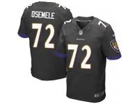 Men Nike NFL Baltimore Ravens #72 Kelechi Osemele Authentic Elite Black Jersey
