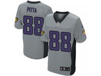 Men Nike NFL Baltimore Ravens #88 Dennis Pitta Grey Shadow Limited Jersey