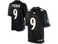 Men Nike NFL Baltimore Ravens #9 Justin Tucker Black Limited Jersey