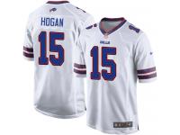 Men Nike NFL Buffalo Bills #15 Chris Hogan Road White Game Jersey