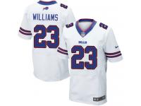 Men Nike NFL Buffalo Bills #23 Aaron Williams Authentic Elite Road White Jersey