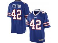 Men Nike NFL Buffalo Bills #42 Jerome Felton Home Royal Blue Limited Jersey