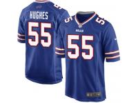 Men Nike NFL Buffalo Bills #55 Jerry Hughes Home Royal Blue Game Jersey