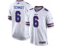 Men Nike NFL Buffalo Bills #6 Colton Schmidt Road White Game Jersey