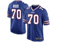 Men Nike NFL Buffalo Bills #70 Eric Wood Home Royal Blue Game Jersey
