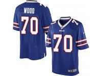 Men Nike NFL Buffalo Bills #70 Eric Wood Home Royal Blue Limited Jersey