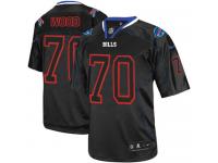 Men Nike NFL Buffalo Bills #70 Eric Wood Lights Out Black Limited Jersey