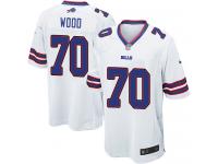 Men Nike NFL Buffalo Bills #70 Eric Wood Road White Game Jersey