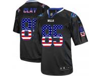 Men Nike NFL Buffalo Bills #85 Charles Clay Black USA Flag Fashion Limited Jersey