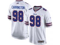 Men Nike NFL Buffalo Bills #98 Alex Carrington Road White Game Jersey