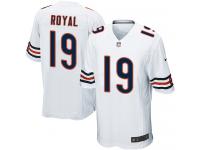Men Nike NFL Chicago Bears #19 Eddie Royal Road White Game Jersey