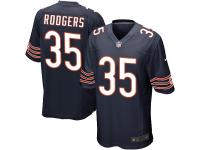 Men Nike NFL Chicago Bears #35 Jacquizz Rodgers Home Navy Blue Game Jersey