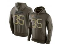 Men Nike NFL Chicago Bears #35 Jacquizz Rodgers Olive Salute To Service KO Performance Hoodie