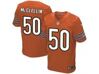 Men Nike NFL Chicago Bears #50 Shea McClellin Authentic Elite Orange Jersey