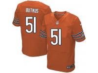 Men Nike NFL Chicago Bears #51 Dick Butkus Authentic Elite Orange Jersey