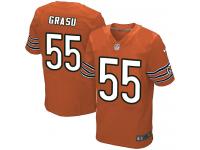 Men Nike NFL Chicago Bears #55 Hroniss Grasu Authentic Elite Orange Jersey