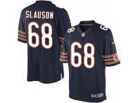 Men Nike NFL Chicago Bears #68 Matt Slauson Home Navy Blue Limited Jersey