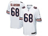 Men Nike NFL Chicago Bears #68 Matt Slauson Road White Game Jersey
