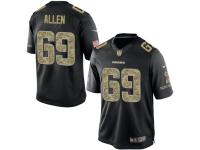 Men Nike NFL Chicago Bears #69 Jared Allen Black Salute to Service Limited Jersey