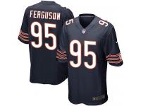 Men Nike NFL Chicago Bears #95 Ego Ferguson Home Navy Blue Game Jersey