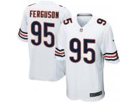 Men Nike NFL Chicago Bears #95 Ego Ferguson Road White Game Jersey