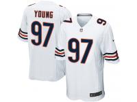 Men Nike NFL Chicago Bears #97 Willie Young Road White Game Jersey