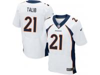 Men Nike NFL Denver Broncos #21 Aqib Talib Authentic Elite Road White Jersey