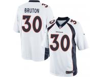 Men Nike NFL Denver Broncos #30 David Bruton Road White Limited Jersey